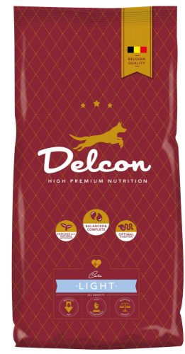 Delcon Light 3 kg - Prémium kutyatáp elhízott kutyáknak