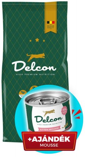 Delcon Cat Kitten Prémium kölyök macskatáp-vemhes macskának is-8,75 kg