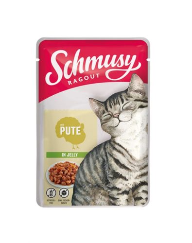 Schmusy Ragout pulyka aszpikban alutasakos macskaeledel 100 g