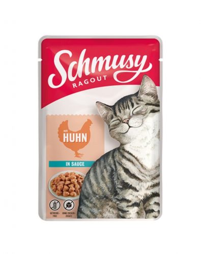 Schmusy Ragout csirke mártással alutasakos macskaeledel 100 g