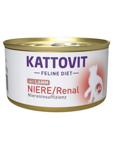 Kattovit Feline Diet Niere/Renal-Vesebeteg macskáknak-bárány paté-85g