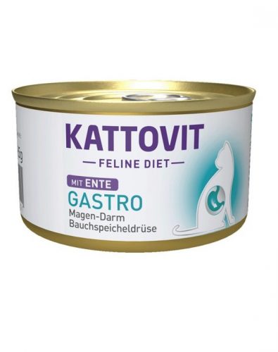 Kattovit Feline Gastro macska paté-Emésztési problémákra-Kacsa-85g