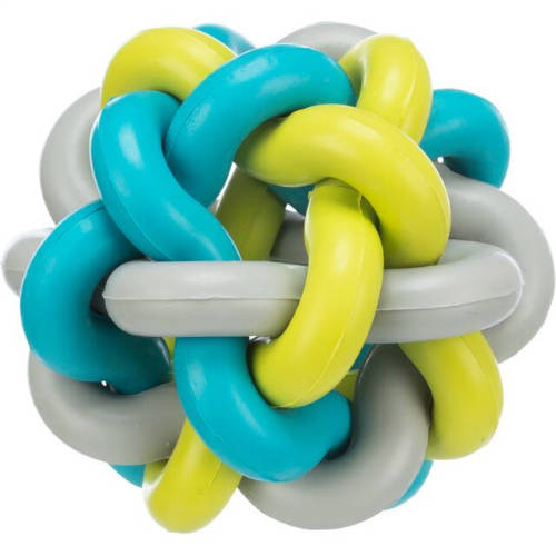 Trixie Knotted Ball - natúr gumi játék labda kutyák részére 10cm