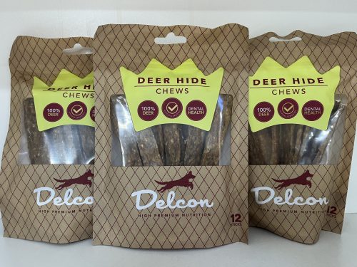 Delcon Deer Hide Chew Hypoallergén Szarvasbőr fogtisztító kutyáknak