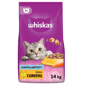 Whiskas Sterile Adult szárazeledel ivartalanított macskáknak 14kg