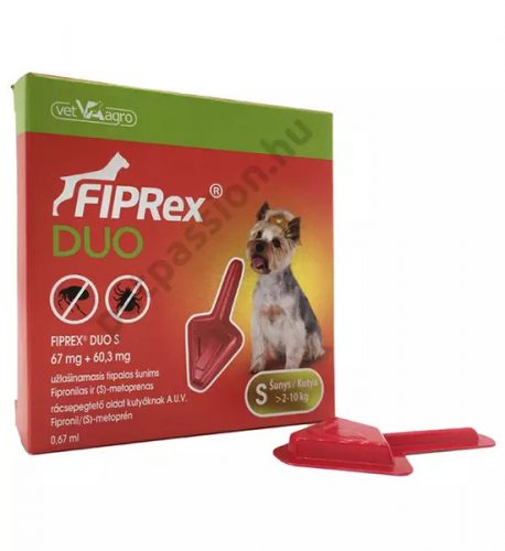 Fiprex DUO S (2-10 kg) bolhacsepp kutyáknak 1x