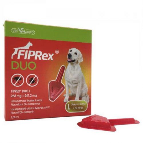 Fiprex DUO L 20-40kg bolhacsepp kutyáknak 1x