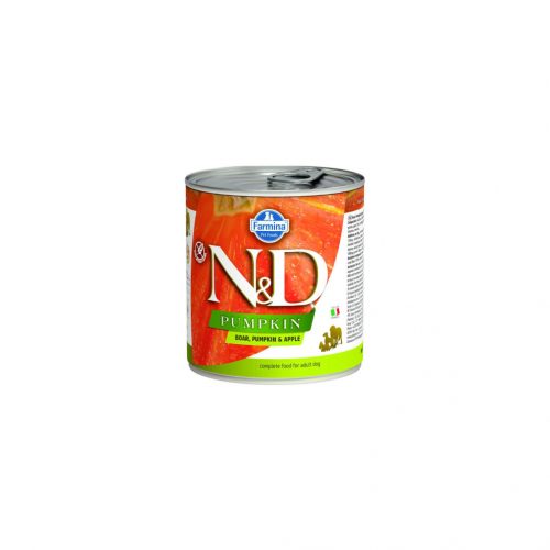 N&D Dog wild boar,pumpkin&apple kutyakonzerv 285gr